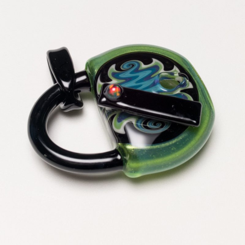 ETAI green Lock Pendant 5