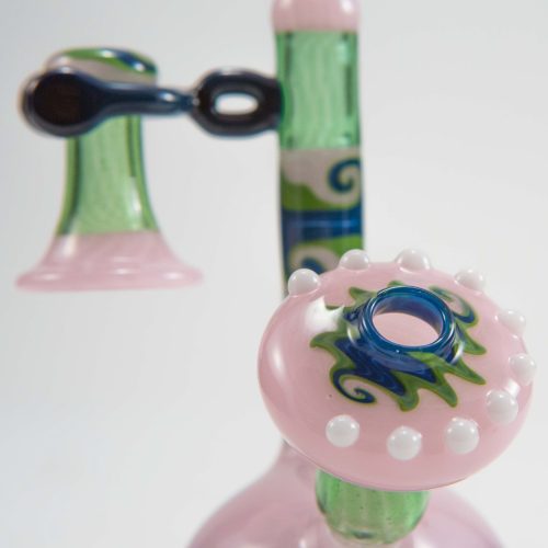 Etai Rahmil Mini Candlestick Phone Pink Green Linework 11