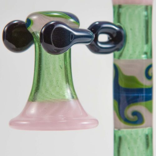 Etai Rahmil Mini Candlestick Phone Pink Green Linework 12