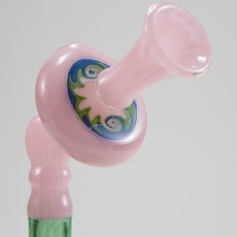 Etai Rahmil Mini Candlestick Phone Pink Green Linework 13