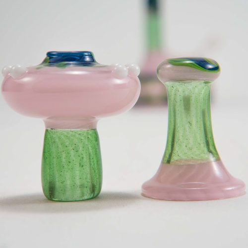 Etai Rahmil Mini Candlestick Phone Pink Green Linework 17