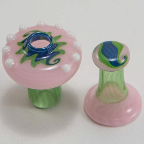 Etai Rahmil Mini Candlestick Phone Pink Green Linework 19