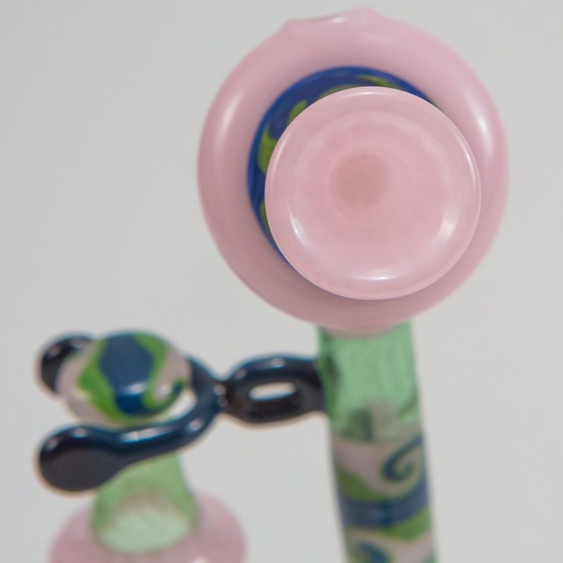 Etai Rahmil Mini Candlestick Phone Pink Green Linework 21