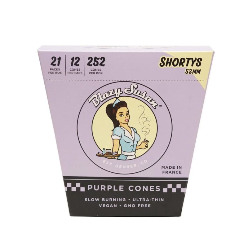 Purple Shorty Cones 21 pk