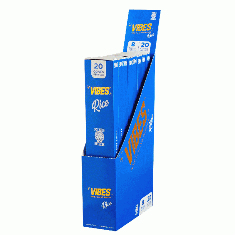 Vibes King Size Rice Cones 20ct BOX